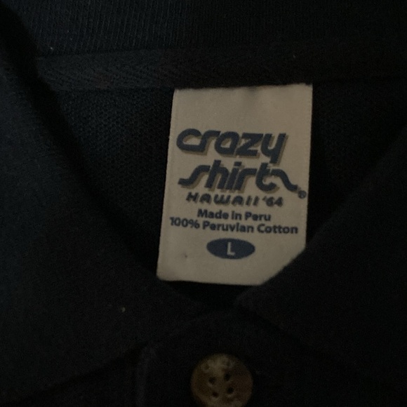 Souvenir Navy Embroidered Collared SS Shirt from Sausalito; Men’s Adult 1X Large - Picture 6 of 7